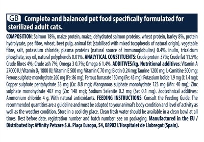 Advance cat sterilized sensitive salmon