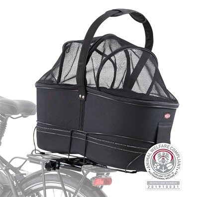 Trixie fietsmand bagage drager breed zwart