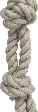 Trixie werp flostouw 3-knoop multicolor assorti