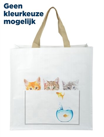 Shoppingbag kiekeboe kat assorti