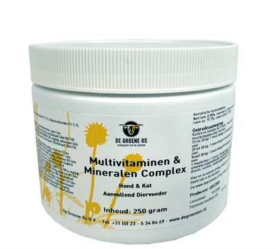 De groene os multivitaminen / mineralen complex hond / kat