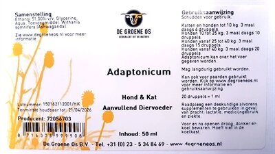 De groene os adaptonicum hond / kat