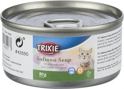 Trixie zalm soep kip / zalm glutenvrij