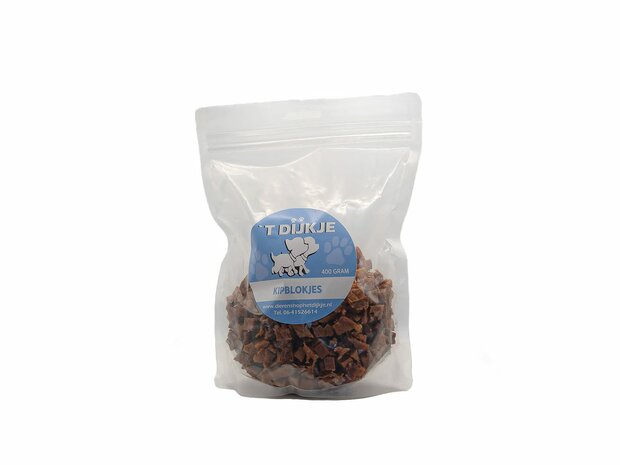 't Dijkje semi-moist kip blokjes 350 gram