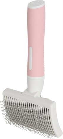 Zolux anah slickerborstel intrekbaar roze / wit