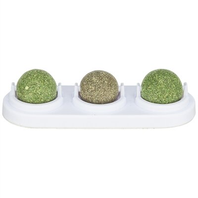 Trixie speelballen matatabi en catnip met houder