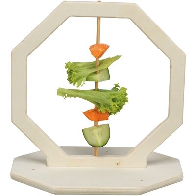 Trixie voerring onbehandeld hout