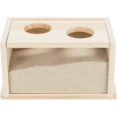 Trixie zandbad hamster / gerbil onbehandeld hout