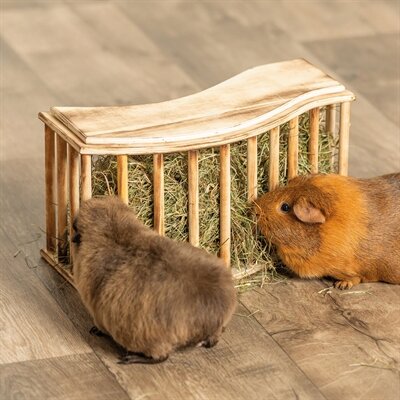 Trixie hooiruif met deksel hout gevlamd