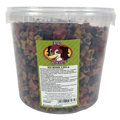 Petsnack mix bones, aanbieding 3,5 kg voor &euro;22,50