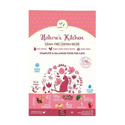 Pawfect freeze dried foods cat chicken recipe