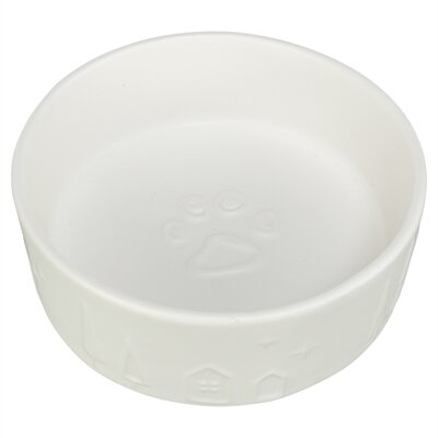 Trixie xmas voerbak hond keramiek wit