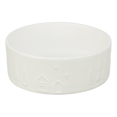 Trixie xmas voerbak hond keramiek wit