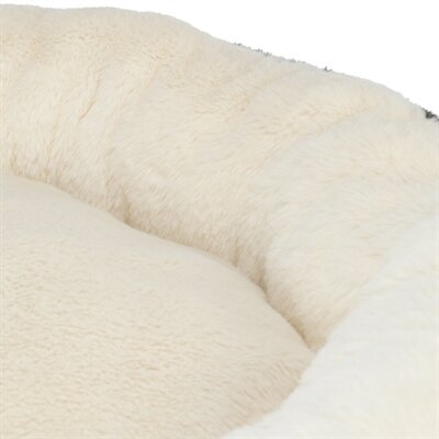 Trixie hondenmand leo soft rond pluche creme / panterprint