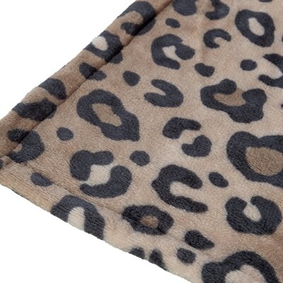 Trixie hondendeken leo soft pluche bruin / panterprint