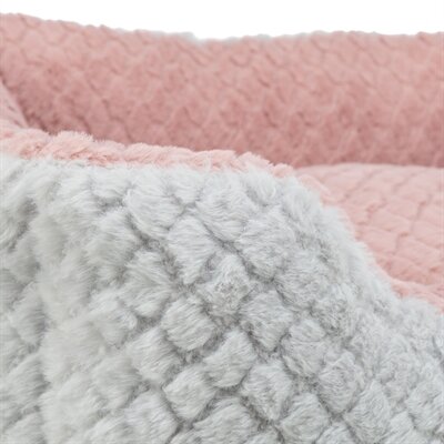 Trixie hondenmand kaline mio hoekig grijs / oudroze