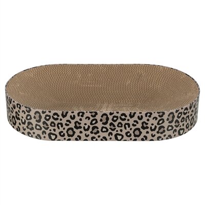 Trixie krabmat / mand leo karton met kattenkruid / catnip bruin