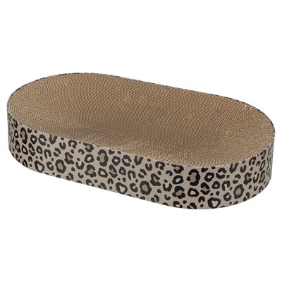 Trixie krabmat / mand leo karton met kattenkruid / catnip bruin