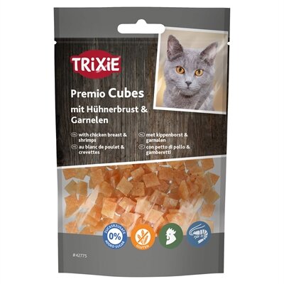 Trixie premio cubes met kippenborst en garnalen