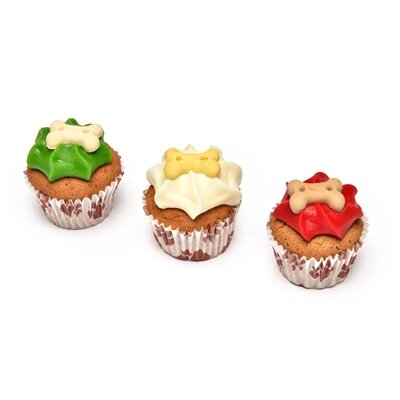 The barking bakery christmas yappy mini iced woofins trio assorti