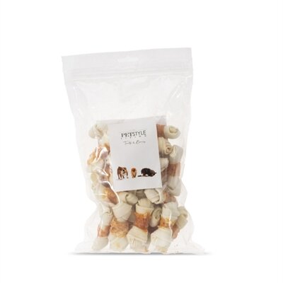 Petstyle living geknoopt bot wit met kip