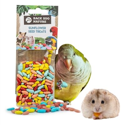 Back zoo nature parrot sunflower seed treats