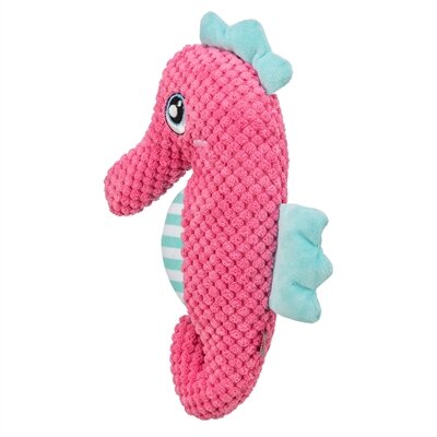 Trixie zeepaard stof roze / aqua