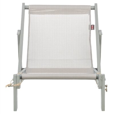 Trixie strandstoel hout grijs