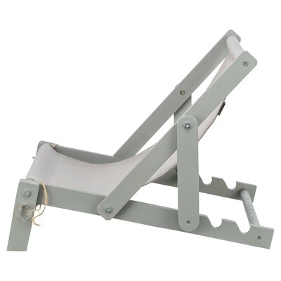 Trixie strandstoel hout grijs