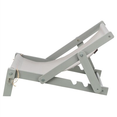 Trixie strandstoel hout grijs