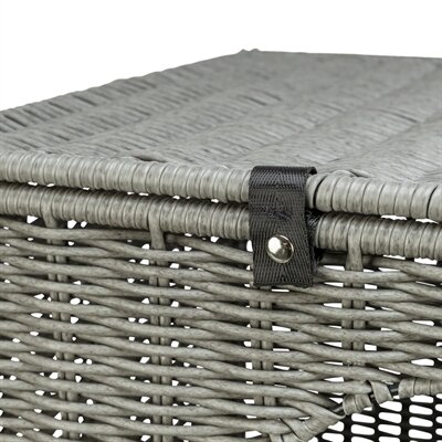 Trixie kattenmand amalia hoekig polyrattan grijs