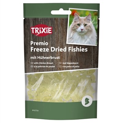 Trixie freeze dried fishies met kippenborst