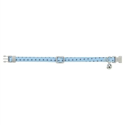 Trixie kattenhalsband stippen motief blauw