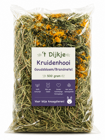 't Dijkje Kruidenhooi met Goudsbloem &amp; Brandnetel 500gram 