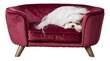 *Enchanted hondenmand / sofa romy wijnrood 67,5 x 40,5 x 30,5 cmÂ