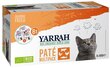 *Yarrah organic kat multipack pate zalm / kalkoen / rund