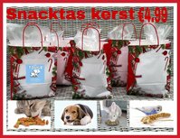 Kersttas met heerlijke snacks voor uw huisdier of paard Kersttas met heerlijke snacks voor uw huisdier of paard